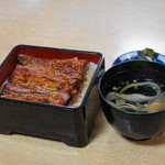 Kawachiya - 2012.6 季節のランチ（3,500円）の内、うなぎ半丼肝吸い付き