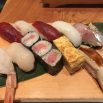 Tsukiji Sushi Iwa Seiseki Sakuragaoka Sc Ten - ランチ8巻握り