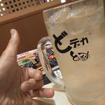 大衆居酒屋 とりいちず - どデカ・宝焼酎ハイボール550円＋濃い目0円