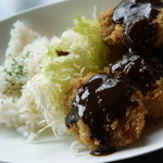 Hakuichi Cafe Honten Hakukokan - ロースカツ丼プレート750円