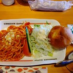 Komeda Coffee Ten Kainzu Isesaki Ten - ナポリタン 770円とカフェインレスアイスコーヒー 450円