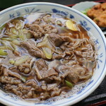 八十八茶屋 - 牛肉そば700円