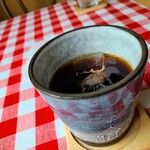 ミディリュヌ - セットのアイスコーヒーです。