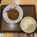 Sukiya Hamaotsu Ten - 牛皿(並) 260円 ごはんミニ 130円