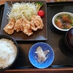 Yume An Kuroiso Ten - 若鶏の竜田揚げみぞれポン酢膳849円+税(クーポンで799円+税)