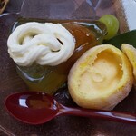 久保田呉服店 - 料理写真:自家製オリジナルスイーツ（梅花藻入り）