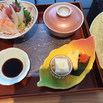 Shabu Shabu Japanese cuisine Kisoji Utsunomiya Ten - 盛込み（前菜、お造り、煮物）