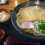 Tokutoku Udon Imabari Ten - きつねうどんトリプル、かやくごはん