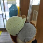 やくらい土産センター・山の幸センター - 上…えだ豆 真ん中…ごま 下…しょうゆ 520円