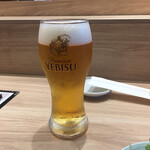 魚力鮨 - 生ビール550円