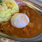 Kepri Osaka - トマトチキンカレーに温玉