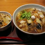 Shunsai Men Chaya Gomoku Tei Wai Puraza Shinbo Ten - 「五目ラーメン(和風醤油味)＆中華飯」