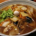 Shunsai Men Chaya Gomoku Tei Wai Puraza Shinbo Ten - 「五目ラーメン(和風醤油味)」