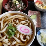 Men Dokoro Jirocho - ねぎとろ＋かけうどん