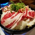 Izakaya Kamadoka Gotanda Higashiguchi Ten - 牛味噌すき焼定食