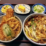 そば善 - いか天丼セット ￥1,000(税込)