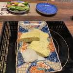 Warayakiya Nagoya - だし巻き卵(食べかけ)