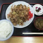 さつまや - 焼きそば定食580円