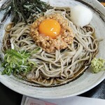 Teuchi Soba Chikurin - 納豆そば 900円