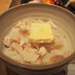 Ginza Kagari Rukuaosakaten - 鶏チャーシューバターごはんトリュフ醤油かけ（醤油をかける前）