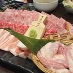 Kumamoto Wagyu Matsuoka - ファミリーセットのお肉