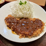 Katsu Mugi Ohtsu Terasu Ten - みそロースカツ定食(¥1180)のメイン