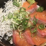 Shungyo Shunsai Kiraku Shin Osaka - サーモンしらす丼