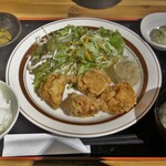 Take Five - 唐揚げ定食850円（ごはん少な目）