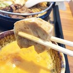 やよい軒 - 崩れそうな豆腐。少し小さめにカットされているものが2切れ。もう少し量が欲しいところ。