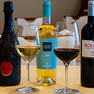 We offer carefully selected Italian wines to enhance the taste of your dishes.