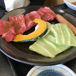 Yakiniku Rin - 和牛ロース焼き定食
                        ¥1300