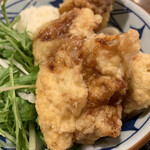 Marugame Seimen Ishinomaki Ten - 「鶏天」自体も、ほんのり柚子風味が…