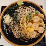 Manyou Soba Tsutsujigaoka Ten - 秋の味覚のかき揚げそば(冷)