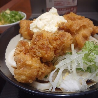 Marugame Seimen Hachioji Airodo Ten - タル鶏天ぶっかけ(冷・大)