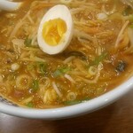 味の時計台 - モツチゲラーメン 味噌