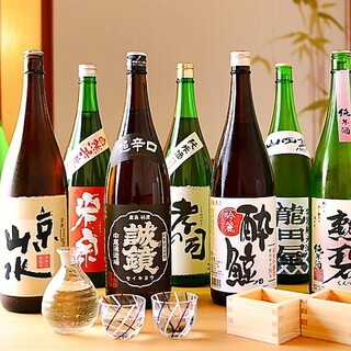 ★從地方酒到名酒♪40種日本酒無限暢飲♪