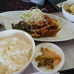 Kobe Grand Hill Golf Club Restaurant - 2011_神戸グランドヒルゴルフクラブ_豚バラと秋野菜の黒酢あえ定食@1,350円