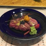 Kobe Beef Sakura Nanba Shochikuzaten - 神戸牛ステーキ寿司