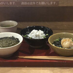 ひとくちお茶漬け専門店　どろや - しらす茶漬けセット