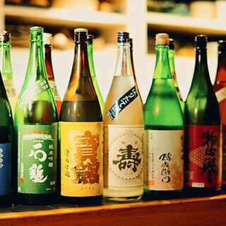 Perfect match with food! Carefully selected sake according to the season