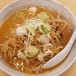 本場札幌西山製麺使用札幌味噌ラーメン葵葉 - 札幌味噌ラーメン【500円】大盛【100円】トッピングもやし【100円】