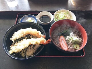 Minami - 天丼（蕎麦普通サイズに変更）