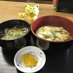 麺吉 どんどん - 本日の日替り500円（税込）　※出された配置で写真、撮りました