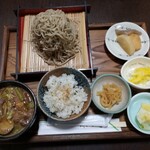 かんづくり荘 - かもねぎそば膳　1700円※蕎麦大盛、ご飯付きの満腹セット