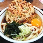 Yamada Udon Higashikurumeminamiten - 天ぷらうどん 生卵トッピング