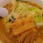 Dosanko Kasai Ten - 野菜味噌ラーメン+メンマ