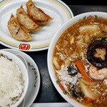 Gyoza no Osho Ario Sapporo Ten - 12月・1月限定【フェア セットB】五目あんかけラーメン・餃子3個・ライス（小）