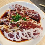 Horumon Yakiniku Bon - 網レバー