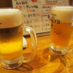 Motsuyaki Otonba Takadanobaba Ten - まずは生ビールから