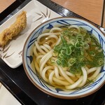 Marugame Seimen Ionmorudainichiten - かけうどん＆かしわ天